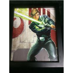 FRAMED STAR WARS LITHOGRAPH (LUKE SKYWALKER)