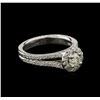 Image 1 : 0.95 ctw Diamond Ring - 14KT White Gold