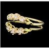 Image 1 : 0.10 ctw Diamond Ring - 14KT Yellow and Rose Gold