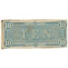 Image 2 : 1864 $10 The Confederate States of America Note T-68 CC