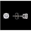 Image 2 : 1.21 ctw Diamond Earrings - 14KT White Gold