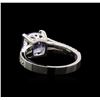 Image 3 : 14KT White Gold 2.37 ctw Tanzanite and Diamond Ring