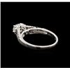 Image 3 : 14KT White Gold 0.69 ctw Diamond Ring