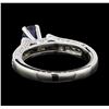 Image 3 : 1.01 ctw Sapphire and Diamond Ring - 14KT White Gold