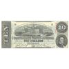Image 1 : 1863 $10 The Confederate States of America Note T-59 CC