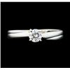 Image 2 : 0.25 ctw Diamond Solitaire Ring - 14KT White Gold
