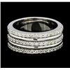Image 2 : 0.87 ctw Diamond Ring - 14KT White Gold