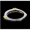 Image 3 : 0.35 ctw Diamond Ring - 14KT White and Yellow Gold