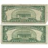 Image 2 : 1953 $5 Silver Certificate Currency Lot of 2