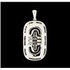 Image 2 : 1.36 ctw Diamond Pendant - 18KT White Gold