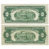 Image 2 : (2) 1953 $2 Legal Tender Star Notes