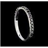 Image 4 : 0.38 ctw Black Diamond Ring - 14KT White Gold