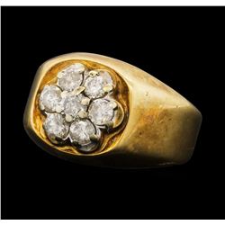 1.00 ctw Diamond Ring - 14KT Yellow And White Gold