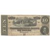 Image 1 : 1864 $10 The Confederate States of America Note T-68 CC