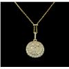 Image 2 : 1.25 ctw Diamond Necklace - 14KT Yellow Gold