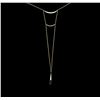 Image 1 : 0.34 ctw Diamond Necklace - 14KT Yellow Gold