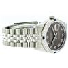 Image 4 : Rolex Stainless Steel Dark Rhodium Roman Sapphire DateJust Men's Watch