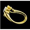 Image 3 : 0.75 ctw Diamond Ring and Band - 18KT Yellow Gold
