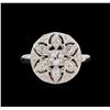 Image 2 : 0.47 ctw Diamond Ring - 18KT White Gold