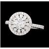 Image 1 : 1.50 ctw Diamond Ring - 14KT White Gold