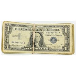 (100) 1957 $1 Silver Certificates