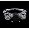 Image 2 : 2.72 ctw Black Diamond Ring - 14KT White Gold