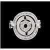 Image 2 : 0.38 ctw Diamond Ring - 14KT White Gold