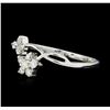 Image 1 : 0.10 ctw Diamond Ring - 14KT White Gold