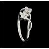 Image 4 : 0.10 ctw Diamond Ring - 14KT White Gold