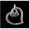 Image 2 : 0.25 ctw Diamond Pendant - 10KT White Gold