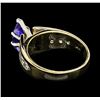 Image 3 : 1.90 ctw Tanzanite And Diamond Ring - 14KT Yellow Gold