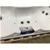 Image 2 : CAL SPA LU-ALBA GLOSS ACRY 100X100, MAHOGANY BASE, 51 JETS, LOUNGER, WATERFALL CASCADE,