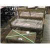 Image 2 : GLORIA NATURAL 4 PCS WOVEN PATIO CHAT SET ( DOUBLE SEAT, 2 CHAIRS & COFFEE TABLE )