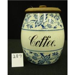 BLUE ONION Coffee Canister with Lid