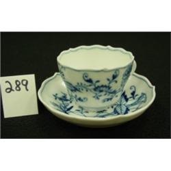 MEISSEN BLUE ONION Demitasse Cup/Saucer