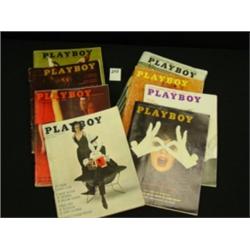 1960/61 PLAYBOY Magazines - Lot of 8
