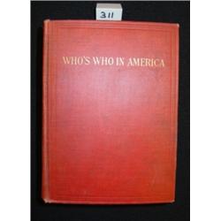 1912 Who's Who in America BIO Book