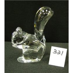 BACCARAT Glass Squirrel - Marked