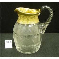 MOSER "Splendid" Gold Overlay Pitcher