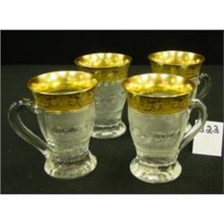 MOSER "Splendid" Lemonade Cups (4)