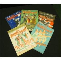 5 BILLBOARD Magazines - 1930's-1940's