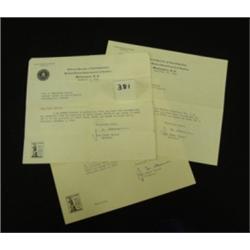Autograph - J EDGAR HOOVER FBI Letters