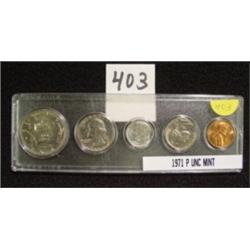 1971 P - 5 Coin Uncirculated Mint Set