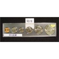 1974 D - 6 Coin Uncirculated Mint Set