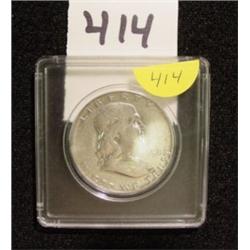 1952 D - Franklin Silver Half Dollar