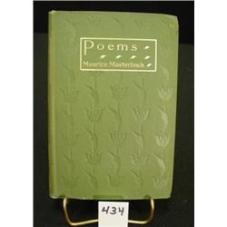 Book POEMS BY MAURICE METERLINCK 1st Ed