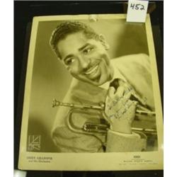 circa 1940s DIZZY GILLESPIE Signed Photo