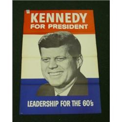 1960 John F Kennedy Campaign Poster