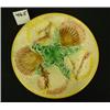 Image 1 : MAJOLICA Shell Plate - Green/Yellow