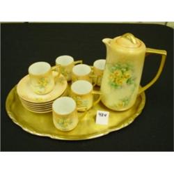 Vint Hand Painted SCHROTH Chocolate Set